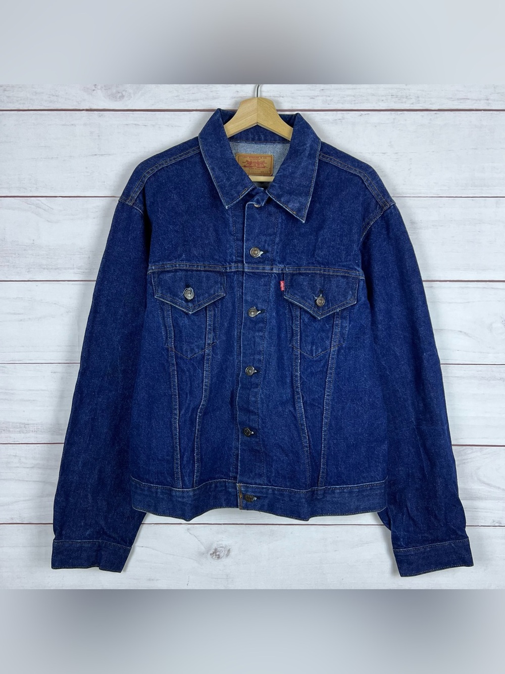 70s Vintage Levi’s Jean Jacket Type 3 70505 0217 Size 48 Made In USA Button 52